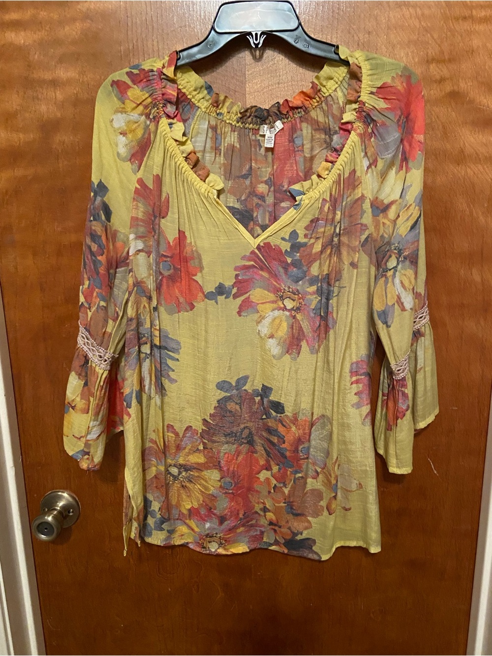 Floral Gauze Tunic Top